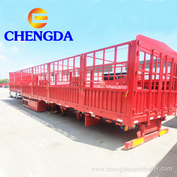 40 Ton 3 Axles Cargo Fence Trailer